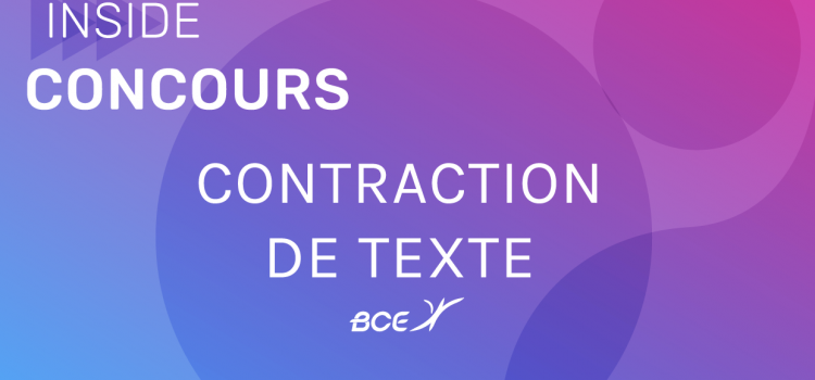 Sujet de contraction HEC 2019