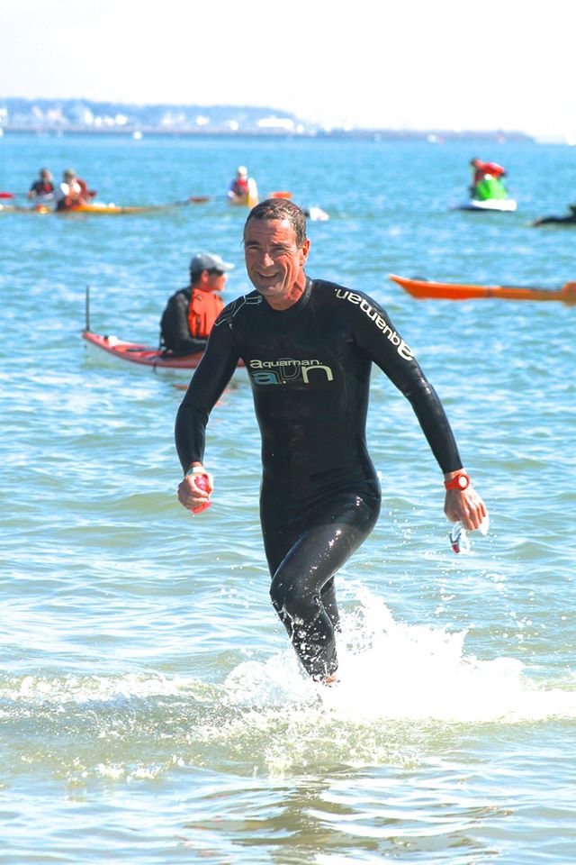 Christophe Germain participe au triathlon Audencia -La Baule chaque année.