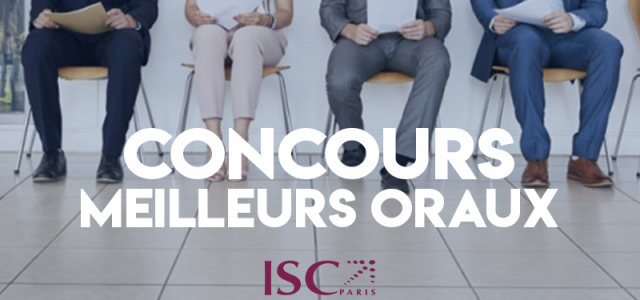 Concours des meilleurs oraux 2019 – ISC Paris