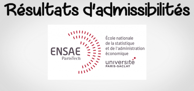 Résultats d’admissibilités ENSAE 2019