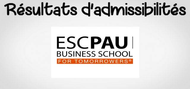 Résultats d’admissibilités ESC Pau 2019