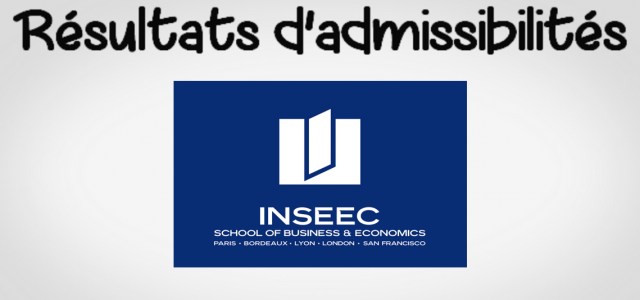 Résultats d’admissibilités INSEEC 2019