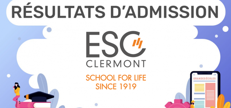 Résultats d’admission ESC Clermont 2019