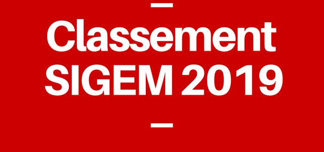 Le classement SIGEM 2019