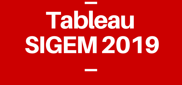 Le tableau SIGEM 2019