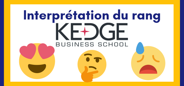 Interpréter son rang KEDGE 2019