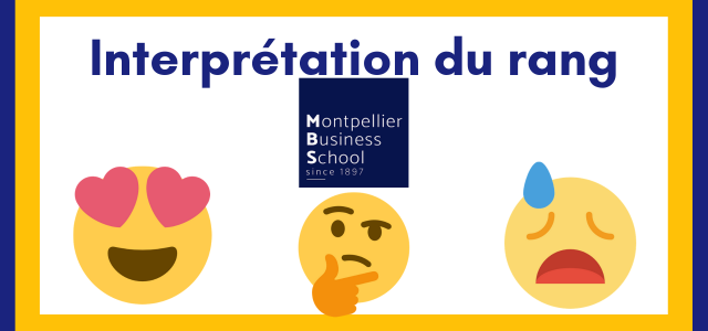 Interpréter son rang Montpellier BS 2019