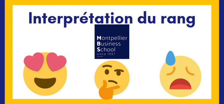 Interpréter son rang Montpellier BS 2019