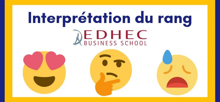 Interpréter son rang EDHEC 2019