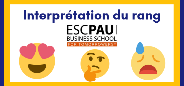 Interpréter son rang ESC Pau 2019