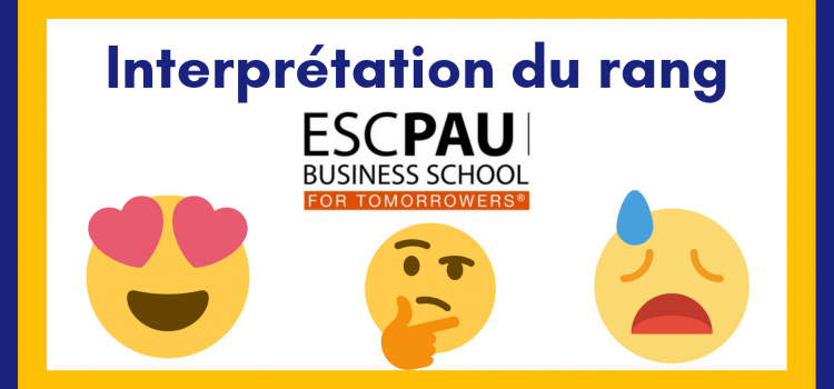 Interpréter son rang ESC Pau 2019
