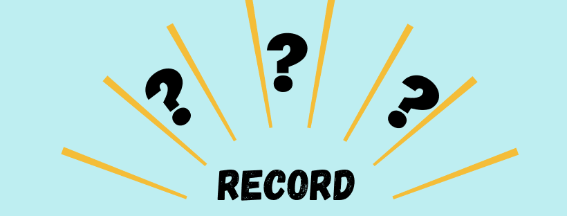 Que signifie « record » ?