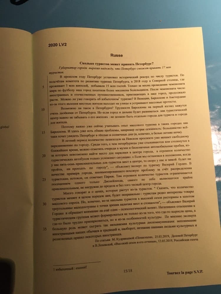 sujet lv2 IENA 2020 15