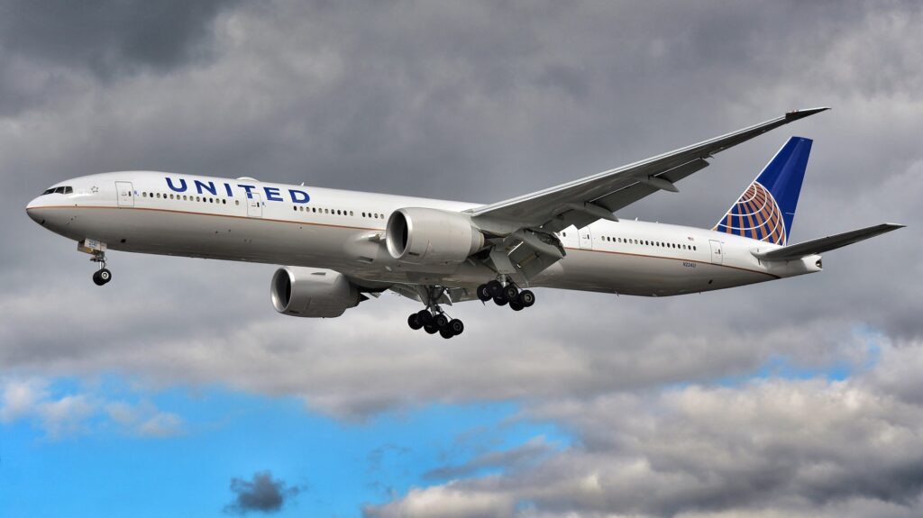 Avion de United Airlines