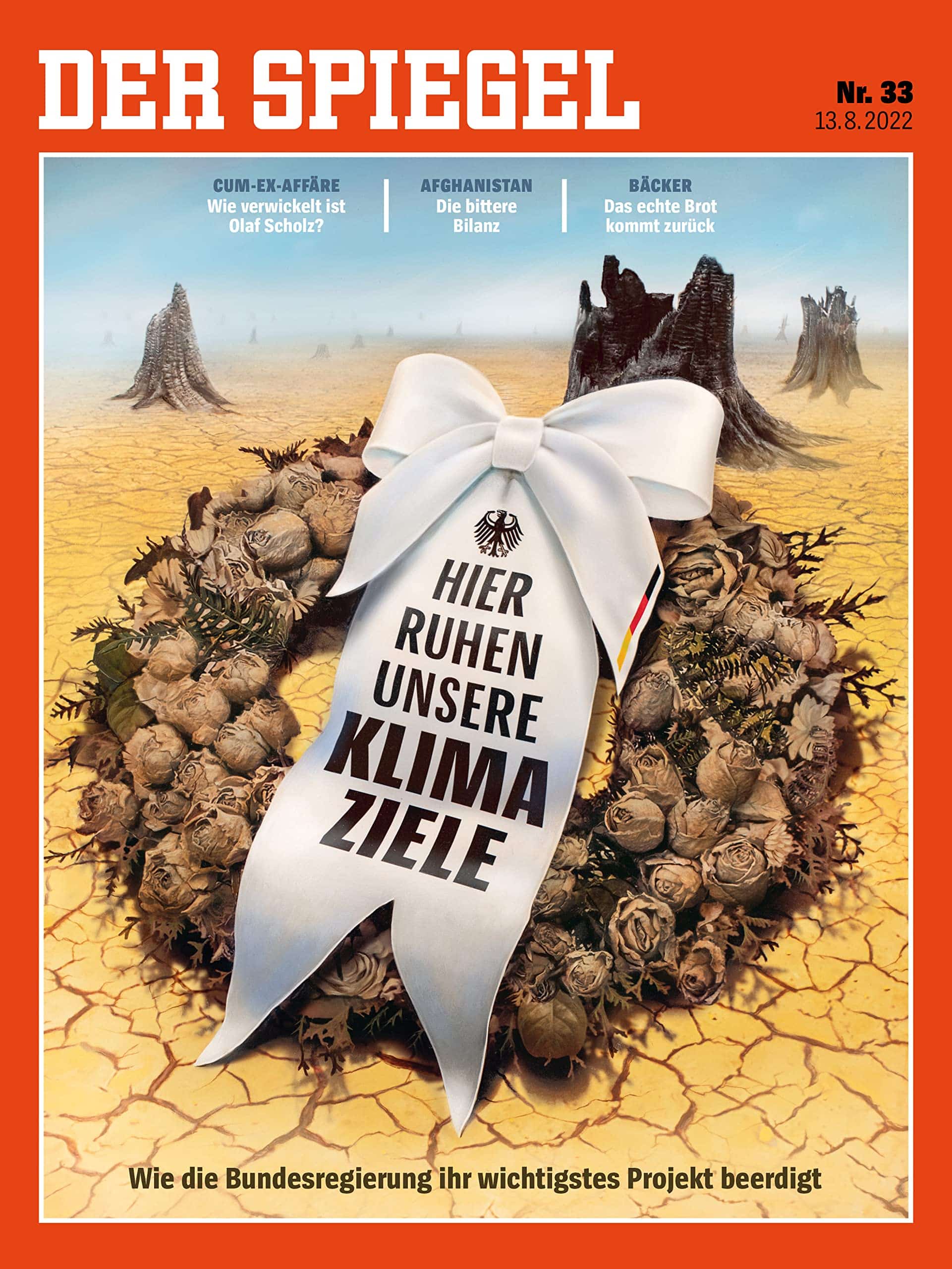La une du journal Der Spiegel