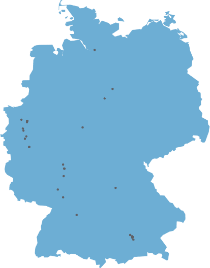 Localisation des sièges sociaux des entreprises allemandes