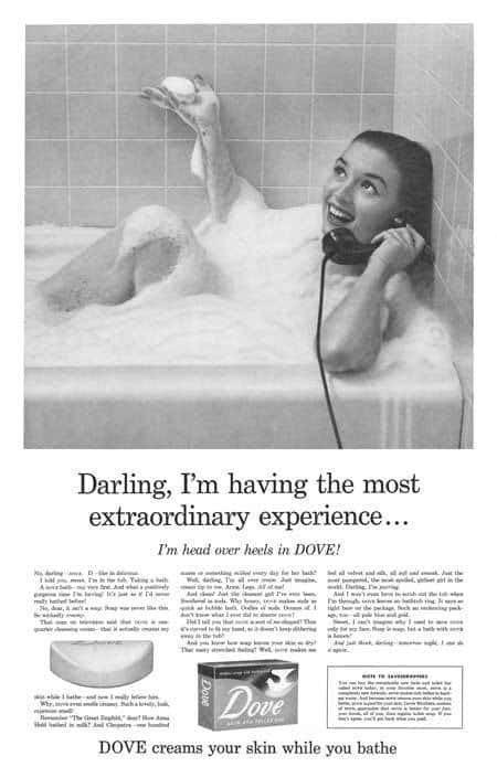 Publicité pour les produits de beauté Dove