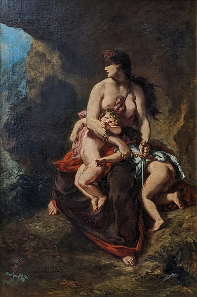 Médée sur le point de tuer ses enfants