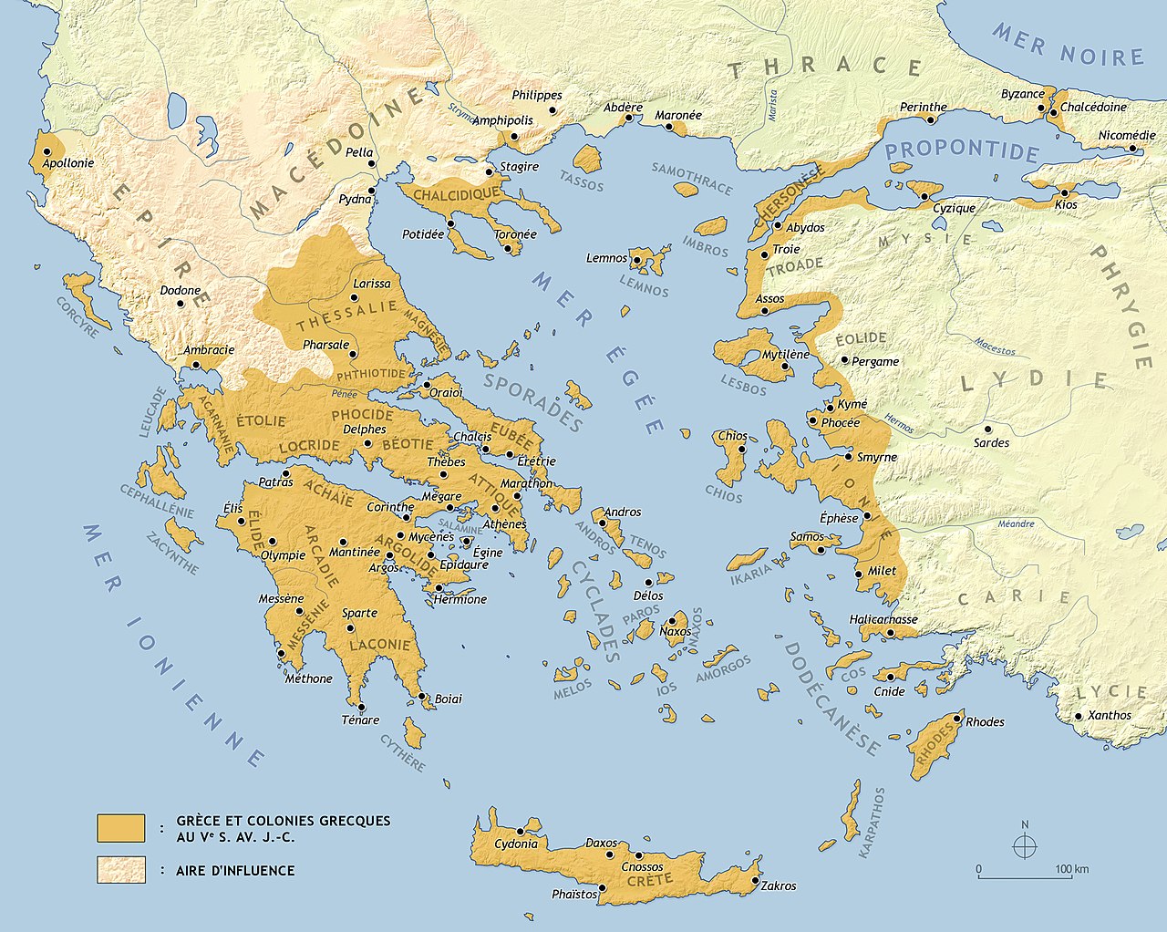 Carte Grèce
