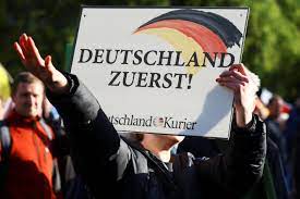 Manifestation de l'extrême droite à Berlin