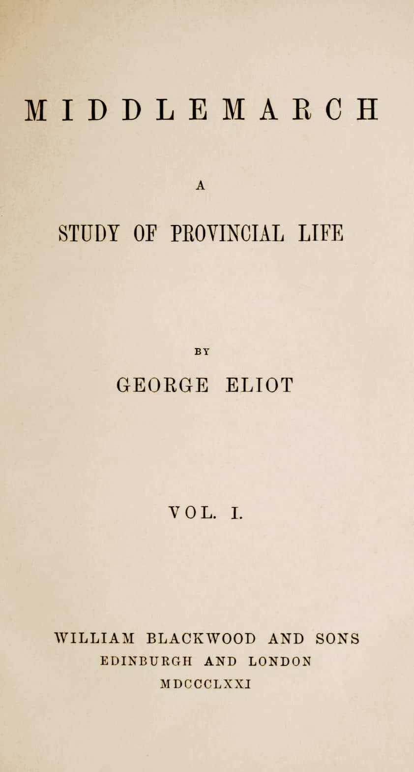 Middlemarch, George Eliot (1871)