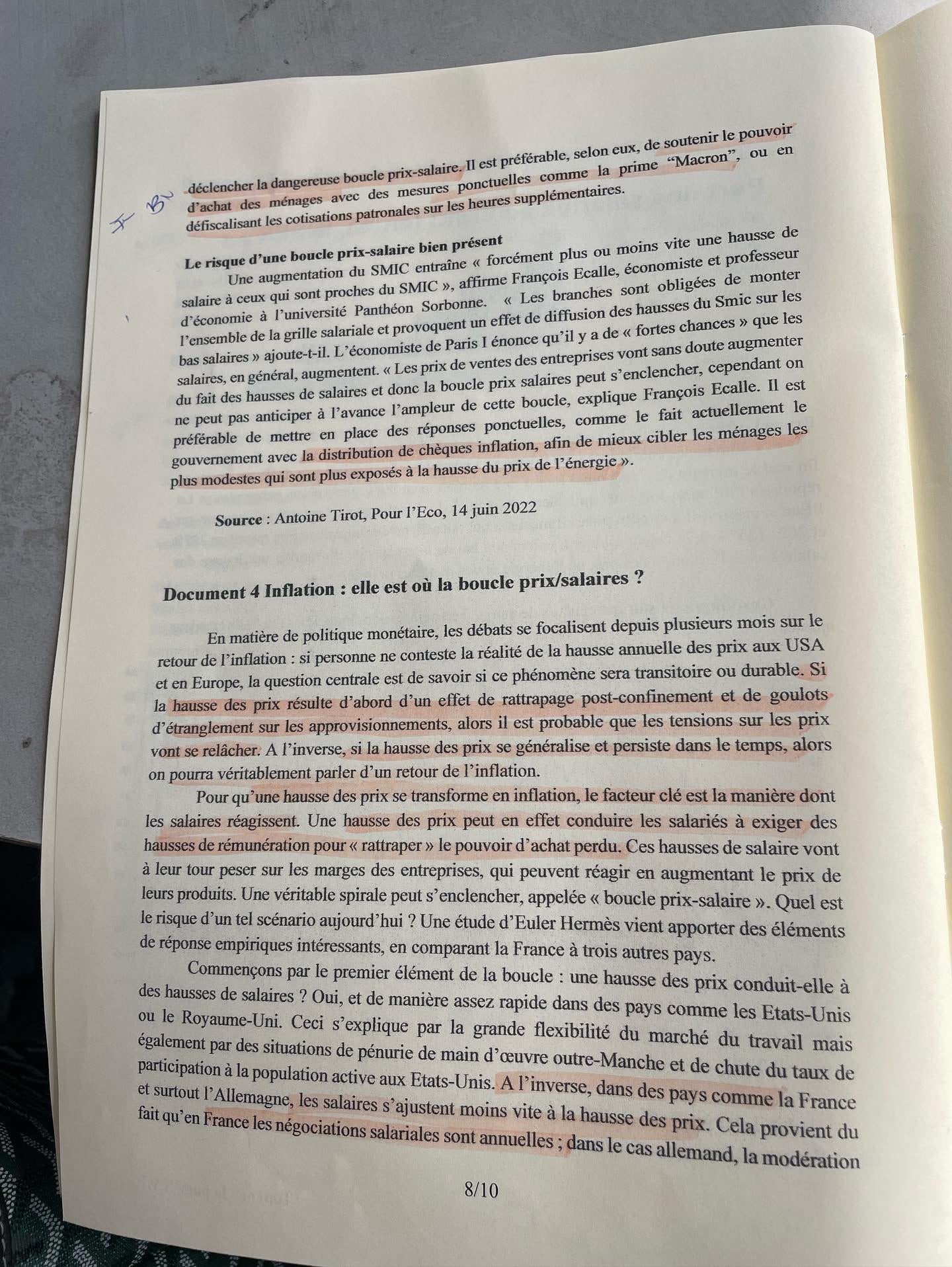 Sujet d'éco-droit ESSEC 2023 8/10