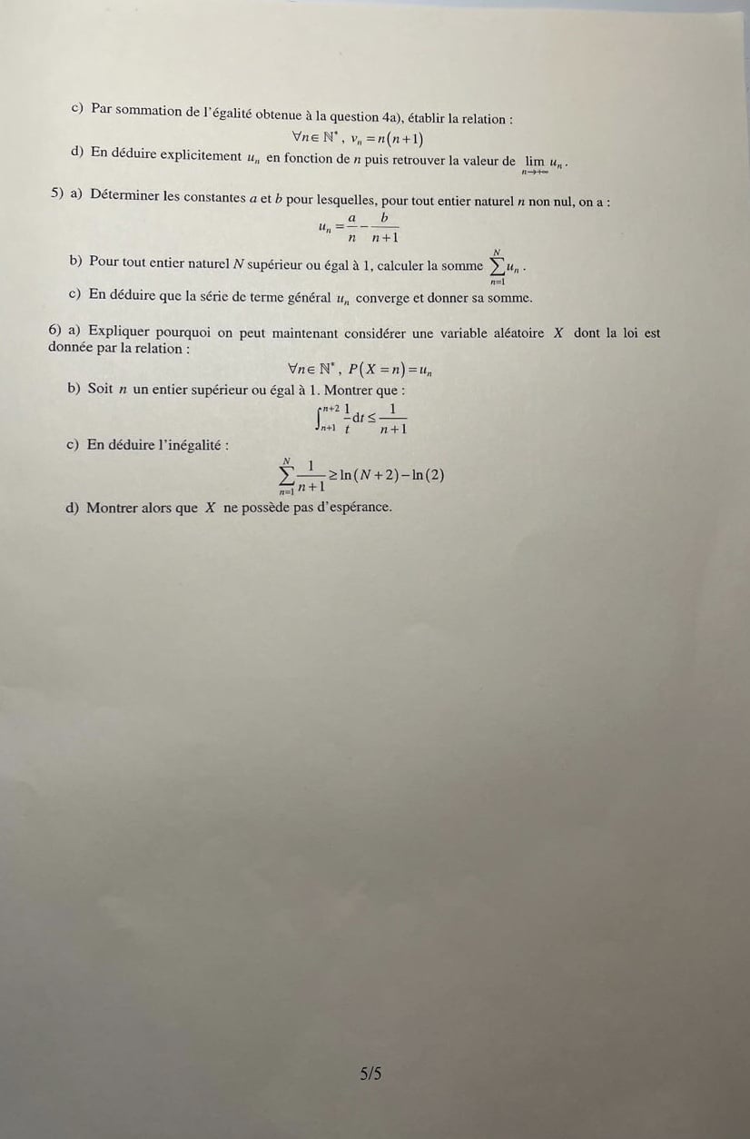 Sujet maths escp 2023 ECT 5/5