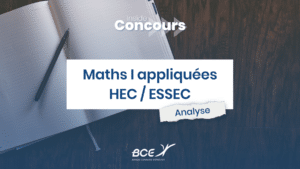 maths I appliquées HEC ESSEC 2023