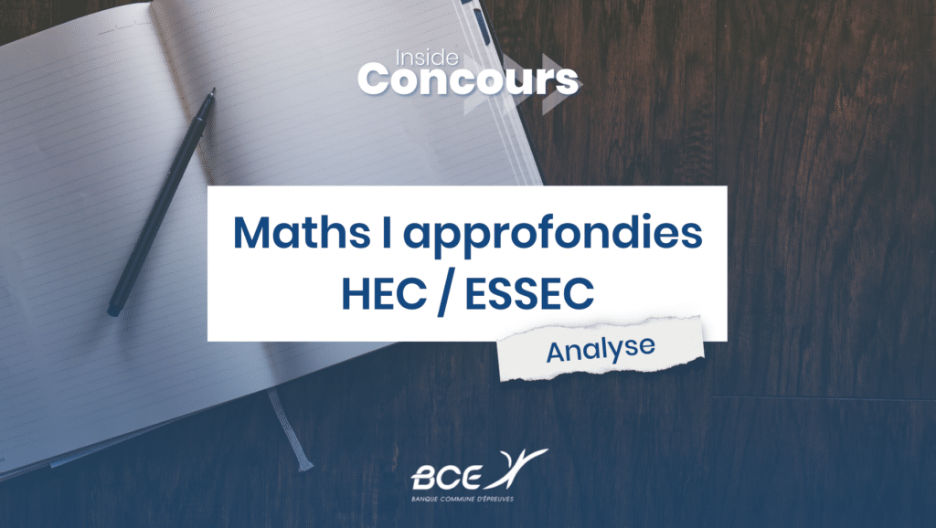 analyse maths HEC 2023