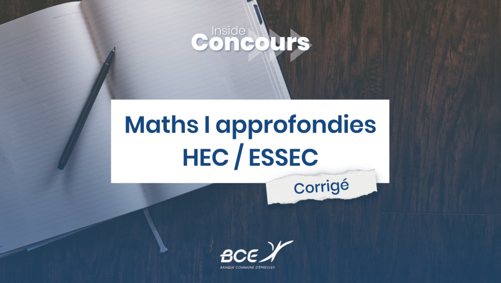 Corrigé maths HEC 2023
