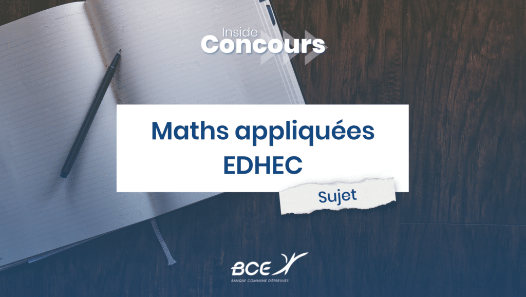 Sujet maths EDHEC 2023