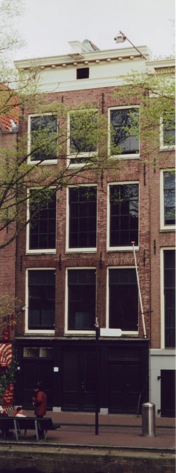Façade de l'immeuble des bureaux d'Otto Frank