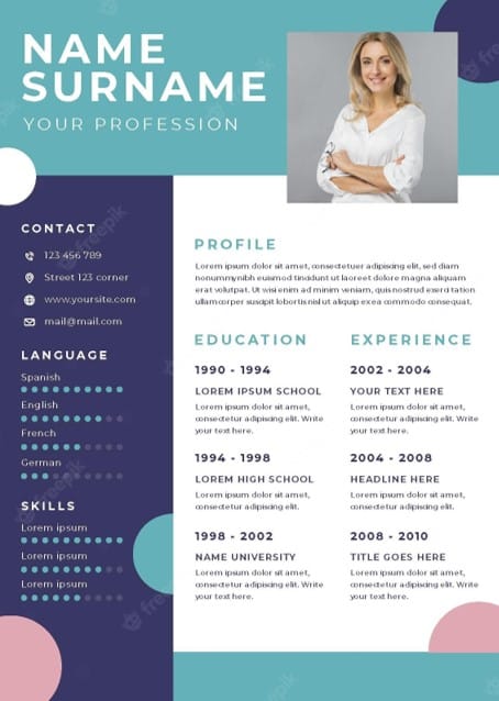 Exemple de CV