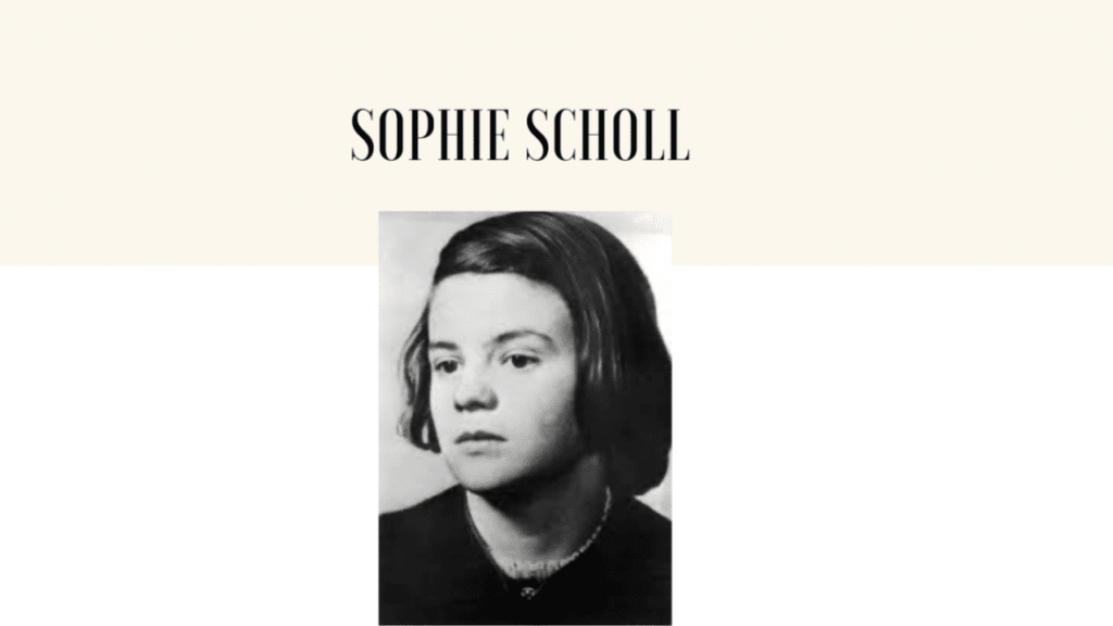 Sophie Scholl, résistante
