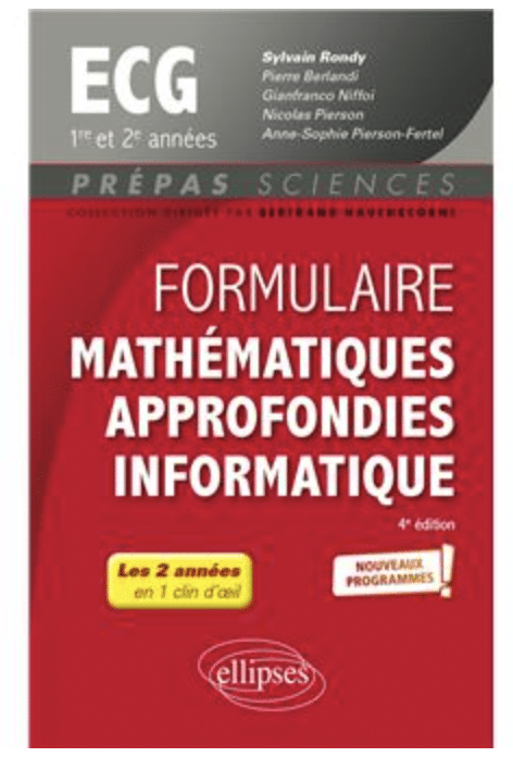 Formulaire mathématiques approfondies - Informatique