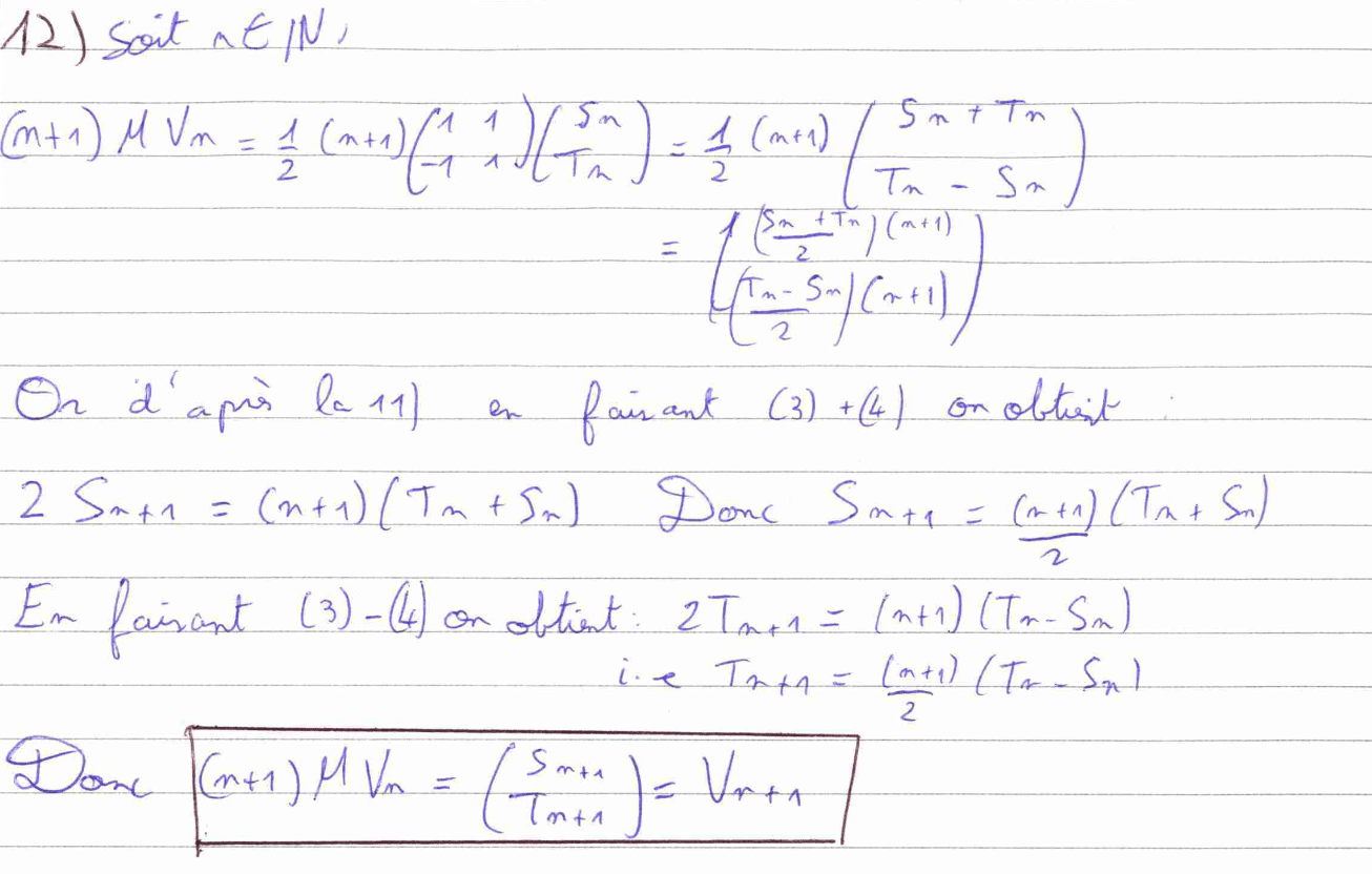 Calcul matriciel