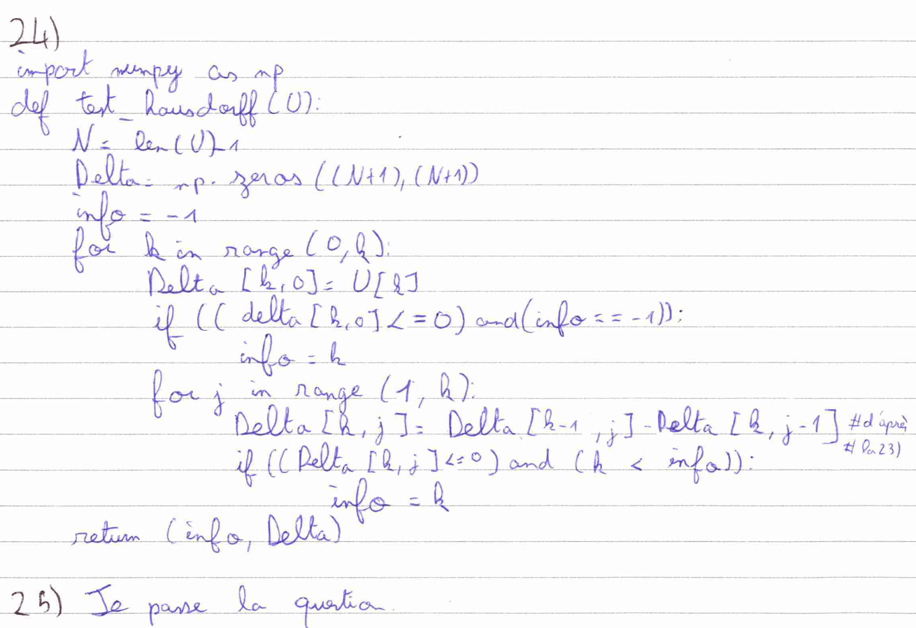 Questions Python