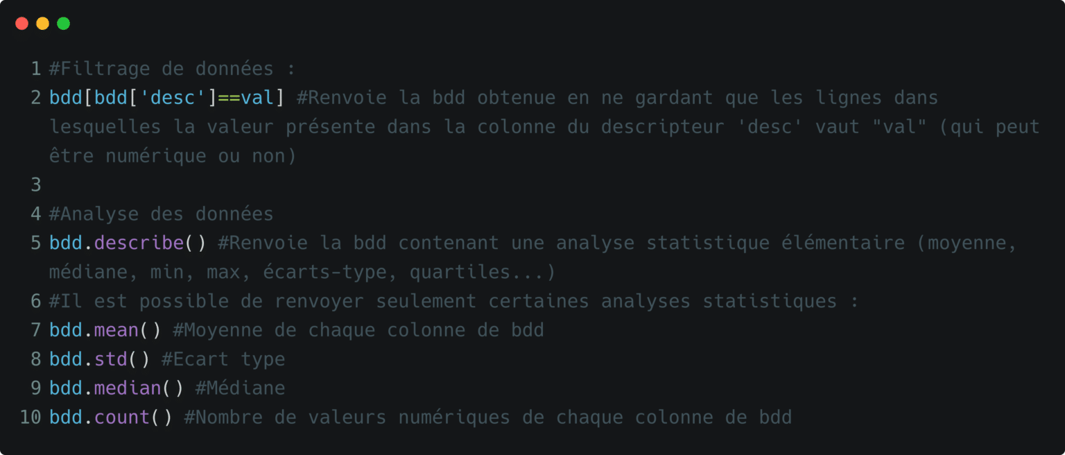 Python : les bases du module Pandas - Major Prépa