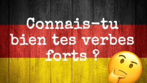 les verbes forts en allemand