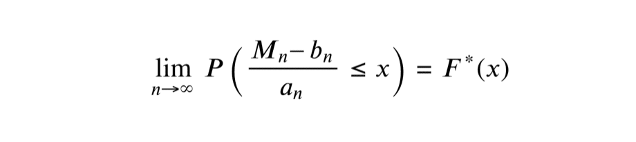 Théorème de FisherTippettGnedenko (hors programme ECG) Major Prépa
