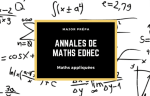 maths edhec annales appliquées