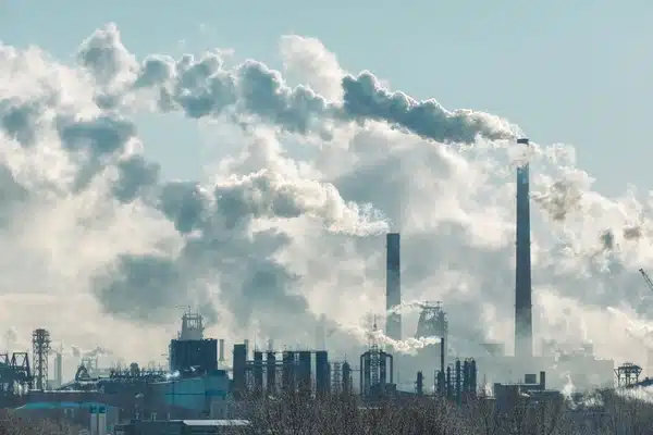 Usines montrant l’industrialisation et l'essor du capitalisme