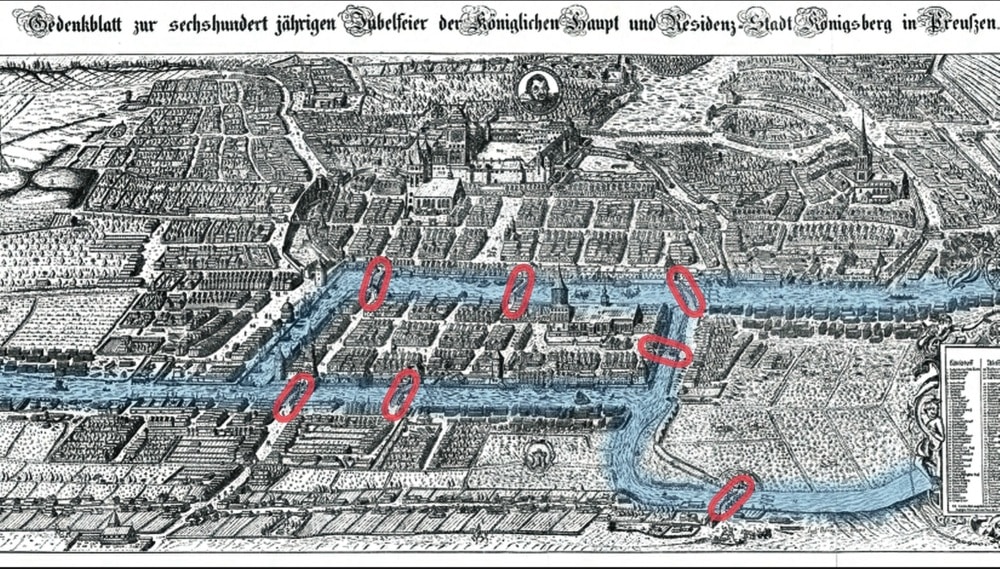 Les sept ponts de Königsberg