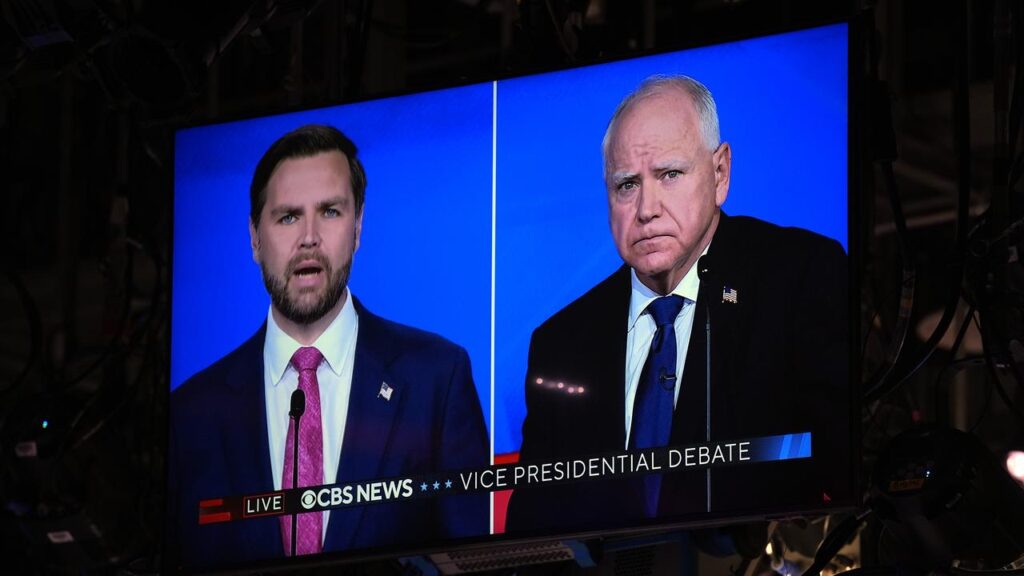 Débat télévisé entre deux candidats au poste de vice-président des États-Unis