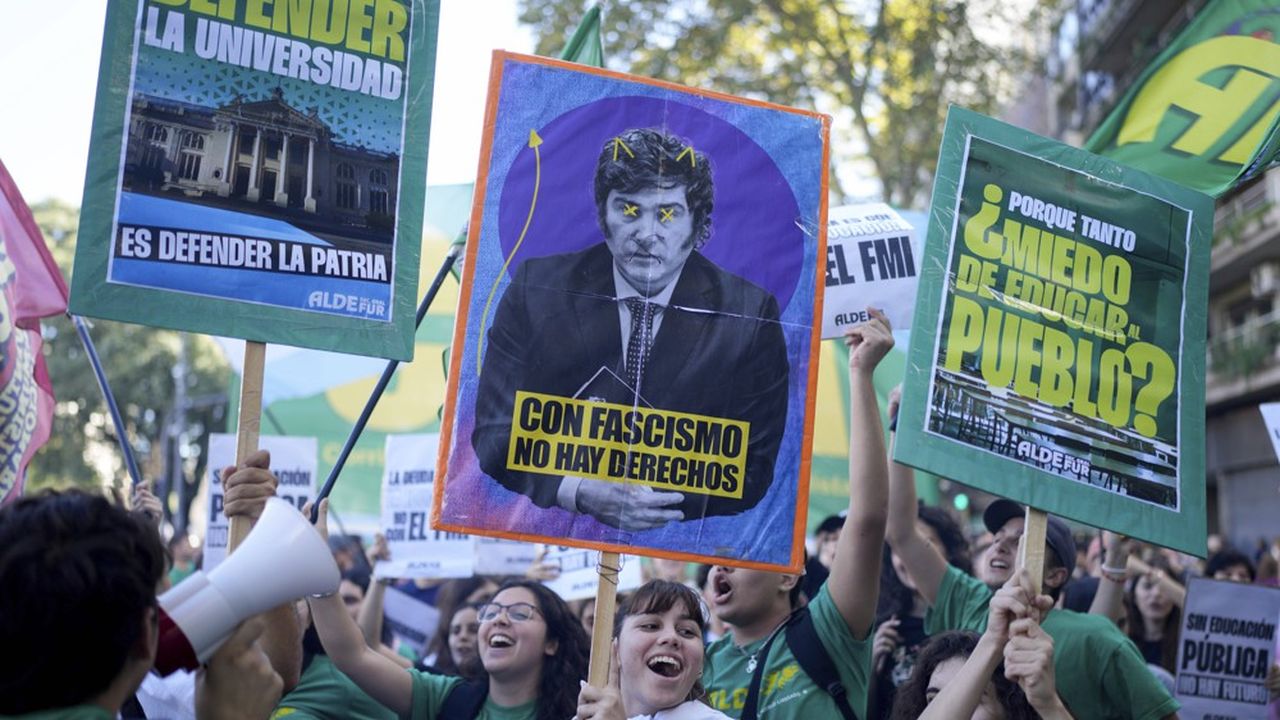 Manifestations en Argentine contre les réformes du président Javier Milei.
