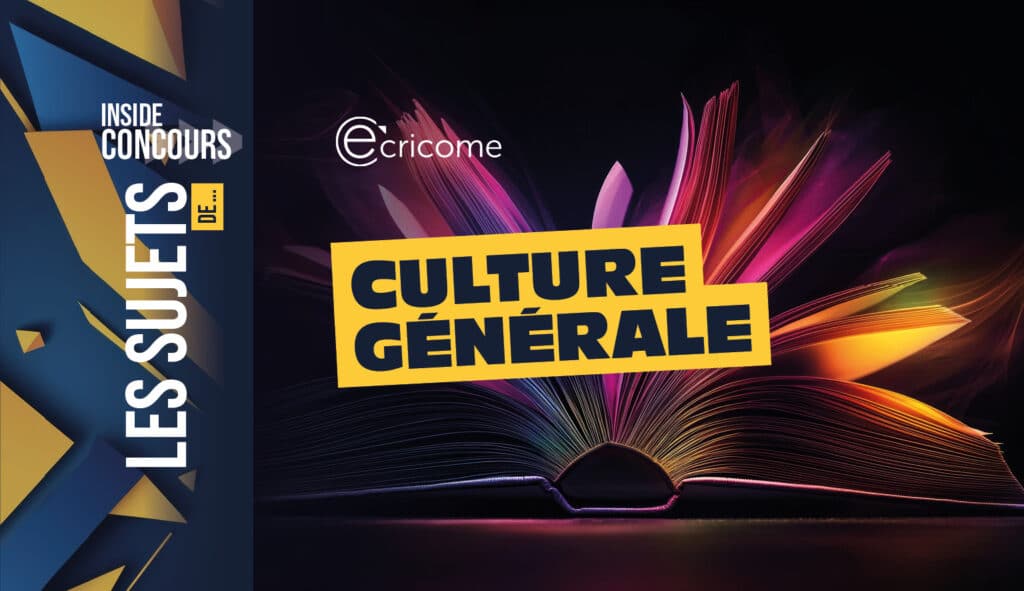ecricome ect cg sujets Culture générale Ecricome 2026