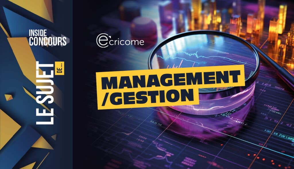 sujet Management gestion Ecricome 2026