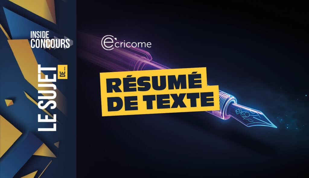 Résumé Ecricome 2026 sujet