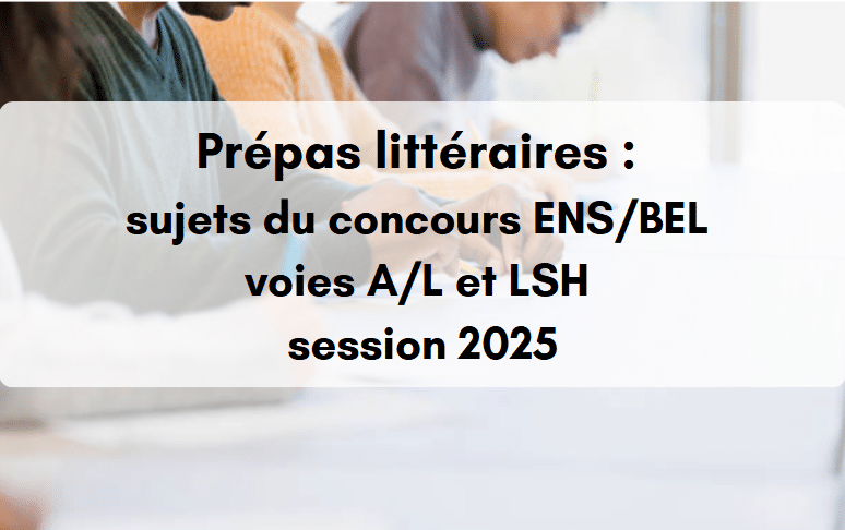 concours sujets bel 2025