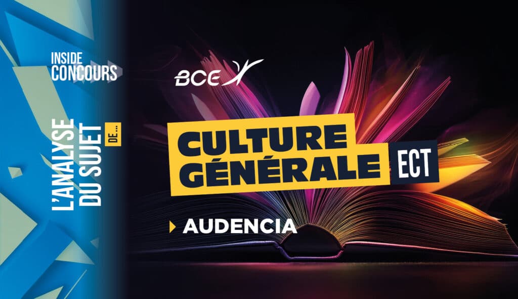 analyse culture générale Audencia 2026